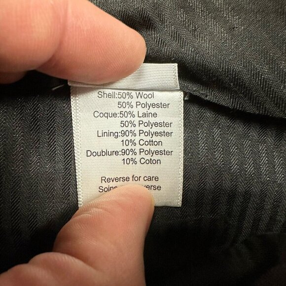 Paisley And Gray Slim Fit Pants 50% Wool Size 38 X 30 Brown Tweed - Picture 6 of 7